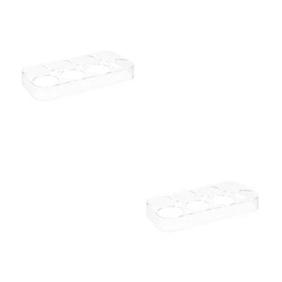  2 Pack Eierhalter Kühlschrank Eierbehälter Für Eggs Box 6er Eierbox Eierregal - Bild 1 von 4