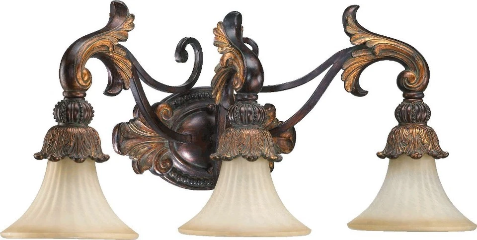 Madeleine - Tocador de baño de 3 luces en estilo tradicional - 27,5 pulgadas de ancho por 13 Foto 1 de 1