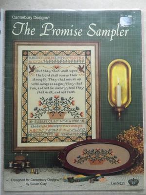 CANTERBURY DESIGNS Counted Cross Stitch Leaflet #22 The Promise SAMPLER - Image 1 of 2