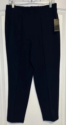 Pantalones de vestir plisados Rafaella para mujer talla 12P Petite azul marino NUEVOS CON ETIQUETAS Foto 1 de 4