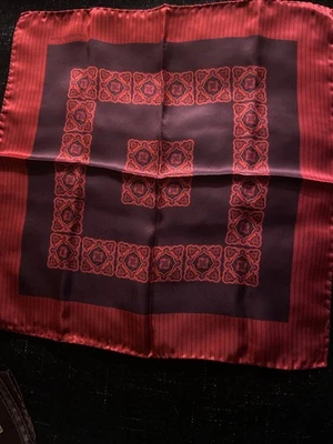 ERMENEGILDO ZENGA BOLSO QUADRADO SEDA 15” quadrado - Imagem 1 de 2