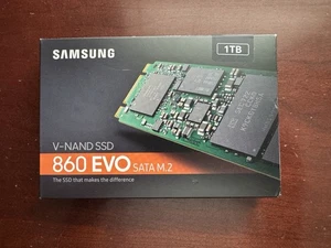 Samsung 860 EVO 1 To SATA M.2 V-NAND SSD M.2 SSD 1 To MZ-N6E1T0 - Photo 1/4