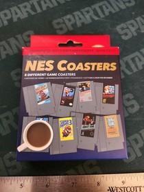 NES Nintendo Game Cartridge Coasters Set Of 8 Zelda Donkey Kong Super Mario NEW