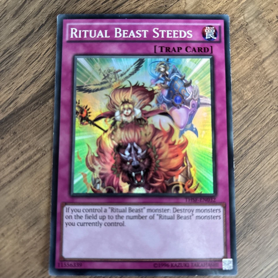 THSF-EN032 RITUAL BEAST STEEDS SUPER RARE UNL EDITION YuGiOh CARD - Image 1 of 1