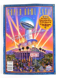 1993 Super Bowl XXVll 27 Program Dallas Cowboys vs Buffalo Bills 1-31-93 - Imagen 1 de 4