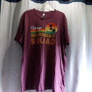 T shirt femme Bella + toile vintage anniversaire escouade taille 2XL bordeaux - Photo 1/4