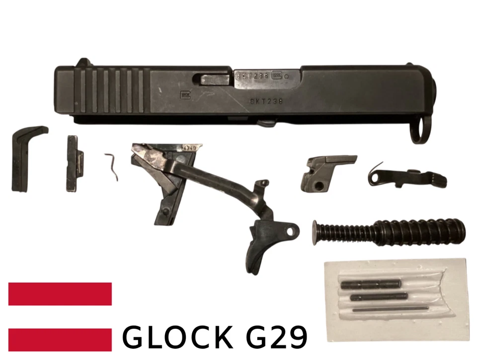 GLOCK 29 G29 SLIDE BARREL SPRING TRIGGER PARTS LOT 10MM AUSTRIA MATCHING SERIAL - Image 1 of 4