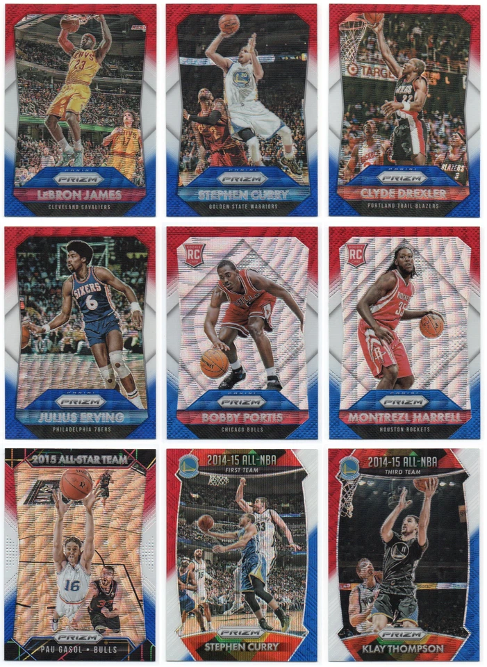 Panini Prizm Prizms 2015-16 rojo blanco azul - Elige cualquiera Foto 1 de 1