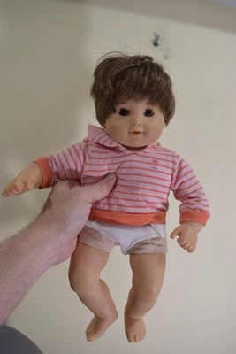 American Girl Doll Bitty Baby Boy Twin Brown Eyes Brown Hair - Image 1 of 4