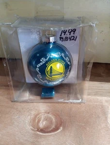 Golden State Warriors NBA Ornament Neu im Karton Team Glas Toppercot Boelter Marken - Bild 1 von 5