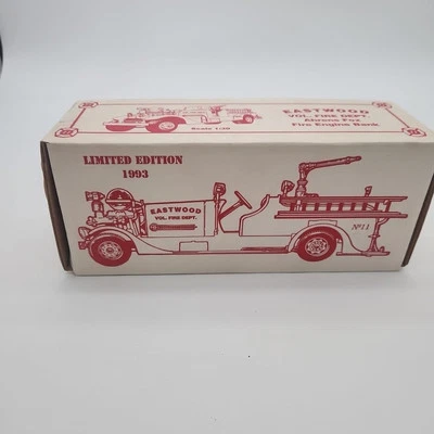 ERTL 1993 Limited Edition Eastwood Vol. Fire Dept. Ahrens-Fox Die Cast Coin Bank - Image 1 of 4