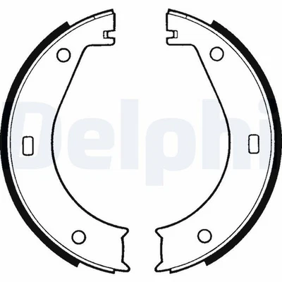 DELPHI Bremsbackensatz Feststellbremse Handbremse Hinten LS1573 - Bild 1 von 2