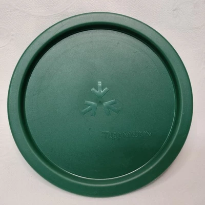 Tupperware #2421 Tapa de repuesto One Touch B Hunter verde USAFits bote 2420 Foto 1 de 4