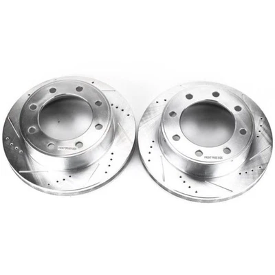Front Evolution Drilled & Slotted Rotors Pair for 00-05 Ford Excursion AR8580XPR - Изображение 1 из 3