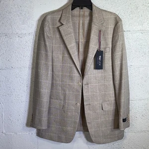 Abrigo deportivo Tommy Hilfiger para hombre ajuste moderno ventana bronceado/crema 38 R/M37,5 $295 - Imagen 1 de 9