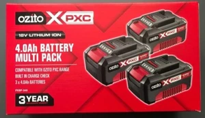 Ozito XPXC 18V 4.0Ah Battery Multi Pack PXBP-340 3 Batteries - Picture 1 of 1