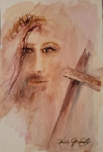 Millie Gift Smith Original "22x15" Watercolor "One Way" - Picture 1 of 6