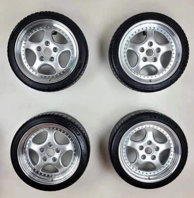 Porsche 964 993 Carrera schlanke Karosse RH-Alurad Typ P Radsatz Michelin Reifen - Bild 1 von 4