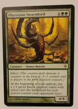 Mtg Phyrexian Swarmlord New Phyrexia Green Rare Creature NM