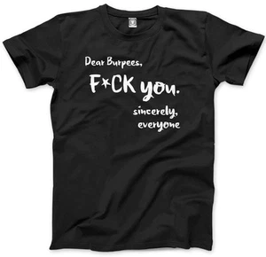 Dear Burpees F**k You - lustiges Training Fitnessstudio Herren Unisex T-Shirt - Bild 1 von 11