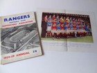 RARE GLASGOW RANGERS FC 1958-59 ANNUAL THE SUPPORTERS ASSOCIATION + POSTER