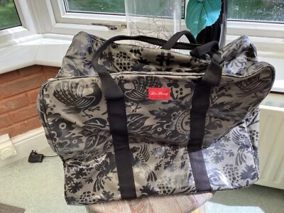 LOU HARVEY seltene PVC Reise/Aufbewahrung/Universität Reisetasche grau und schwarz sehr guter Zustand - Bild 1 von 4