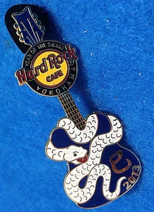 YOKOHAMA JAPANESE YEAR OF WHITE SNAKE GUITAR SERIES 2013 Hard Rock Cafe PIN LE - Picture 1 of 1