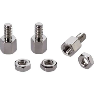 Renkforce RF-4547338 RF-4945665 Viti per connettori SUB-D Argento 20 pz. - Foto 1 di 1