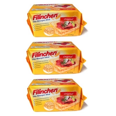 3er Pack Filinchen Das Knusper-Brot Original (3 x 75 g) - Bild 1 von 4