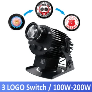 Proyector Gobo Gobo Interruptor Personalizado de 3 Logotipos 100W-200W Impermeable para Tienda de la Empresa - Imagen 1 de 15