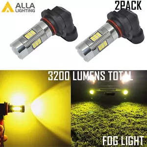 Alla Lighting 9006 27-LED Driving Fog Light Bulb Replacement Lamp Bright Yellow - Picture 1 of 7