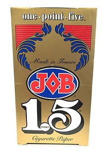 Full Box - JOB Gold 1.5 Cigarette Rolling Papers - FREE SHIPPING