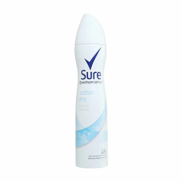 Sure MotionSense Cotton Dry Anti Perspirant Deodorant for Women 250ml