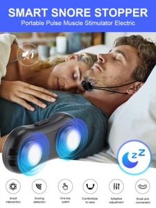 Portable Electric Anti Snoring Device Sleep Aid Snore Stopper Stop Snoring - Picture 1 of 24