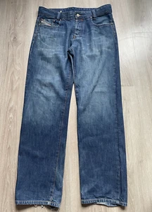Diesel Murran Men's Size W34 Jeans Regular Blue Distressed Pants Trousers Baggy - Picture 1 of 21