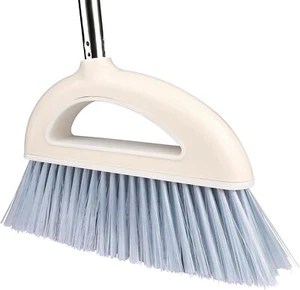 Angle Broom for Hardwood Floors - Soft Bristled Indoor & Kitchen Broom (Light Pi - Picture 1 of 7