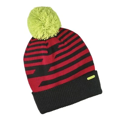 POLARIS GORRO POM TEJIDO NIÑOS JÓVENES con Etiqueta Polaris Metálica - Nuevo Foto 1 de 3