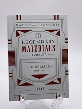 2021 Panini National Treasures Booklet Patch 38/49 Ted Williams Boston Red Sox