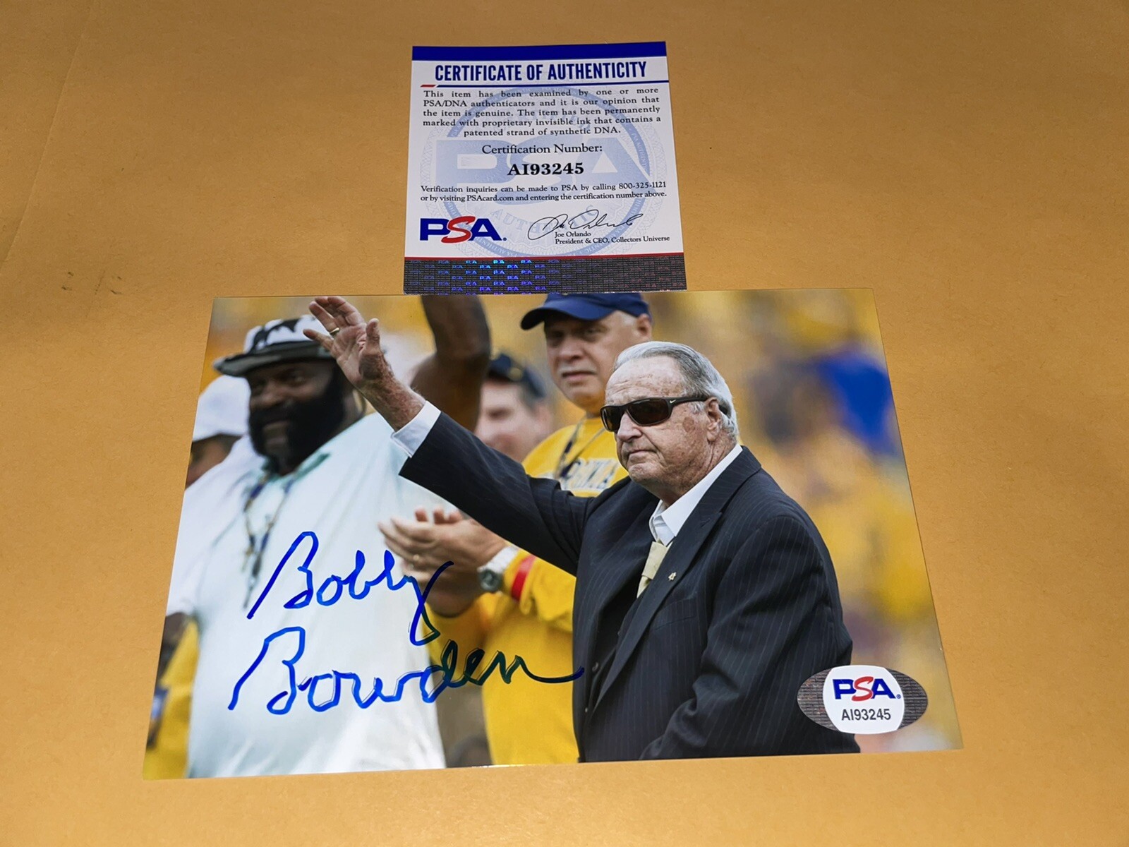Bobby Bowden Autographed Signed 4X6 Photo Fsu Head Coach Legend PSA/DNA 