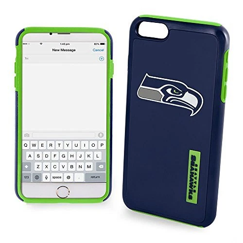 FOCO NFL Seattle Seahawks Dual Hybrid Case for iPhone 8+, 7+, 6S+, 6+ (5.5") - Image 1 of 1