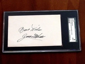 ZACK WHEAT BATTING CHAMP ROBINS DODGERS HOF SIGNIERT AUTO INDEX KARTE SGC SCHÖNHEIT - Bild 1 von 3