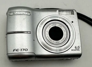 Olympus FE-170 Digital Camera 6.0MP 3x Optical Zoom Silver Camera UNTESTED As-Is - Picture 1 of 5