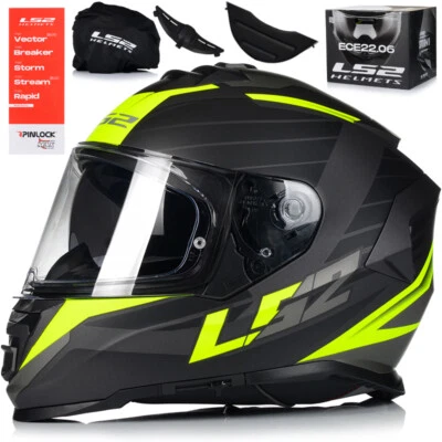 Motorradhelm | LS2 FF800 STORM II Nerve | Integralhelm | Helm mit Sonnenblende - Bild 1 von 4