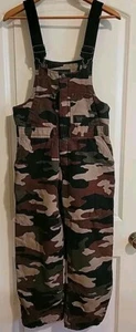 Walls Blizzard Pruf Camo Hunting Overalls/Bibs Insulated Youth XL 16-18 Zip Legs - Picture 1 of 3