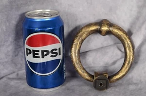 SIGNATURE HARDWARE Solid Brass Round Ring DOOR KNOCKER 4.5" Brand New - Picture 1 of 3