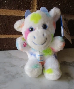 Build-A-Bear Mini Frijoles Pastel Vaca 7" Color Arco Iris Punto-.Dije de cartón de leche - Imagen 1 de 4
