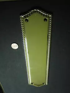BALDWIN #2285.003 PUSH PLATE, LIFETIME POLISHED BRASS FINISH, 10-7/8" HEIGHT - Picture 1 of 2