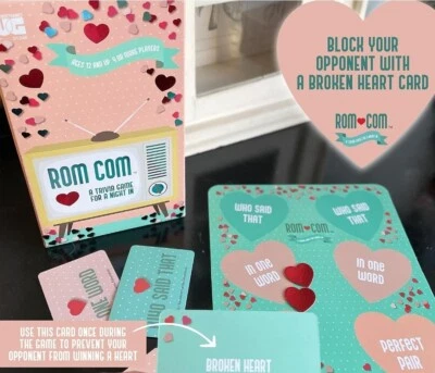 University Games Rom Com Team Trivia Game - Image 1 of 4