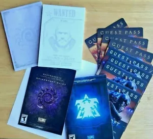 StarCraft 2 II Jim Raynor Wanted & Swarm Note Pads & Manuals w/ 8 Guess Passes - Picture 1 of 5