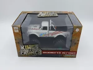Greenlight 1:43 Kings of Crunch 1970 Chevrolet K-10 USA-1 Legacy GREEN MACHINE - Picture 1 of 7